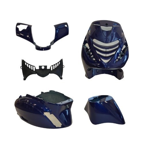 Kappenset piaggio zip 2000  mediterranean BMW blue metallic 5 delig