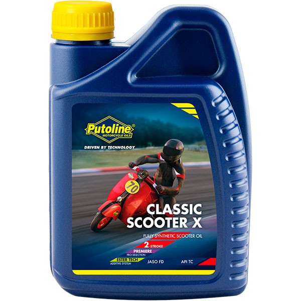 2-takt olie putoline synthetisch classic scooter X 1L fles 70700