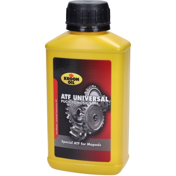 transmissie-olie kroon ATF 250mL fles puch maxi, puch, tomos 01004