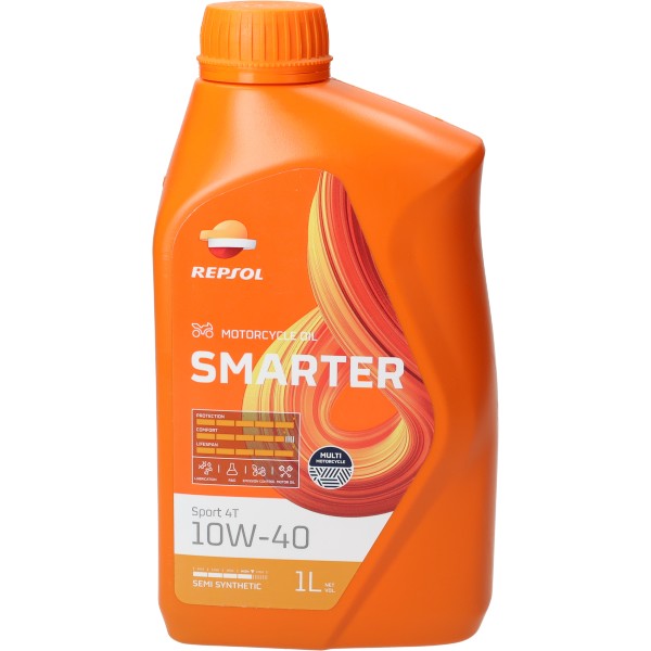 motorolie repsol 10W40 half synth motosport 1L fles