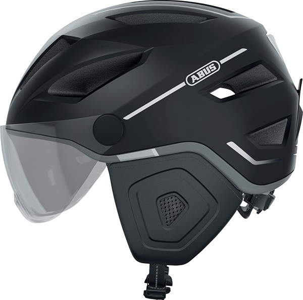 helm abus pedelec/snorfiets 2.0 ace met vizier led NTA-8776 keur urban S-M 52/57 velvet black