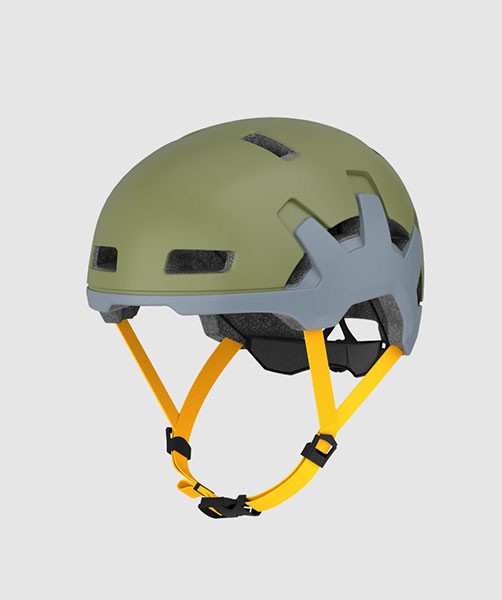 helm lem pedelec/snorfiets GelMotion focus NTA-8776 keur M-L 56/59 mat groen/grijs fatbike
