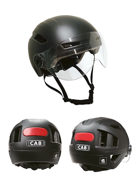 helm CAB pedelec/snorfiets + vizier NTA-8776 keur safety L/XL 58/62 zwart mat fatbike