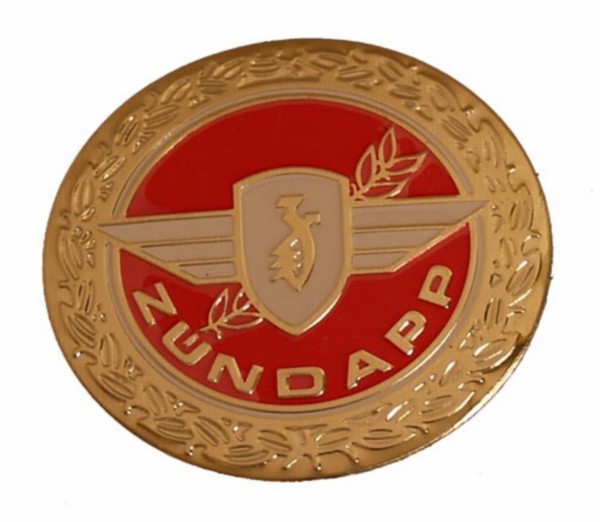 sticker logo rond rood/goud zundapp z440-20.100/r