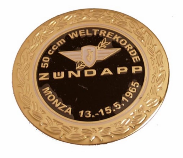 sticker logo rond zwart/goud zundapp monza z517-12.127