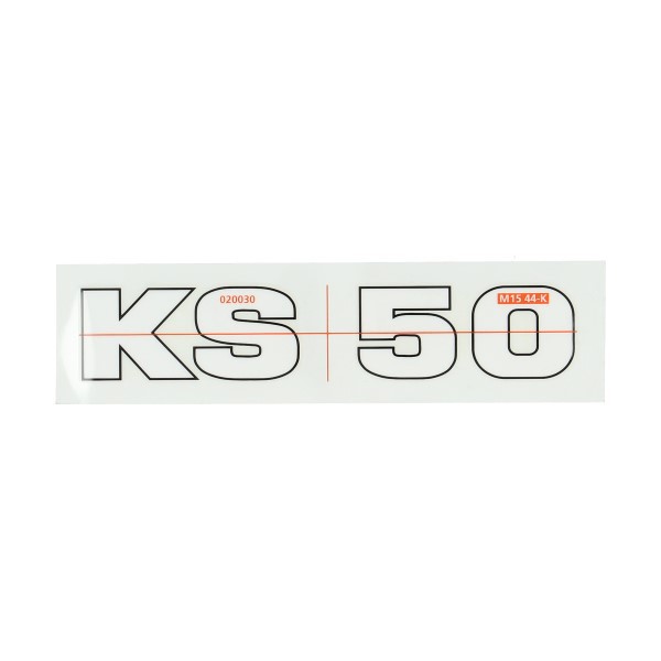 sticker Zundapp wit/zwart Zundapp KS50