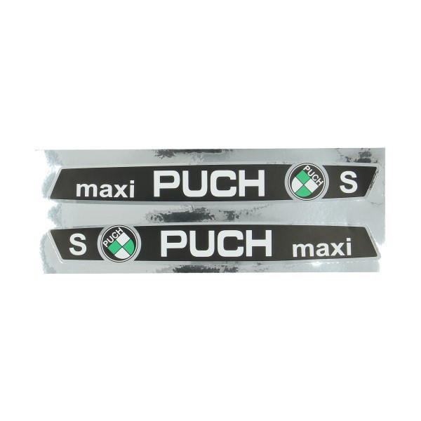 stickerset frame maxi S zwart/chroom puch maxi