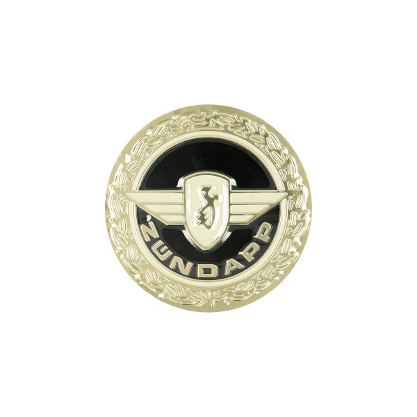 sticker logo benzinetank rond aluminium zundapp 020220