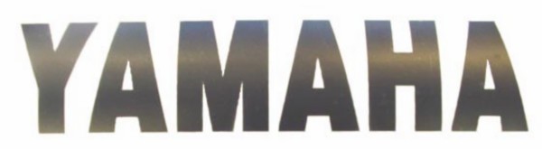 sticker woord [yamaha] onderspoiler zwart 2-delig aerox