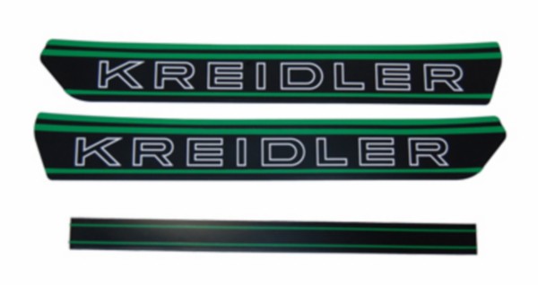 stickerset benzinetank zwart/groen kreidler