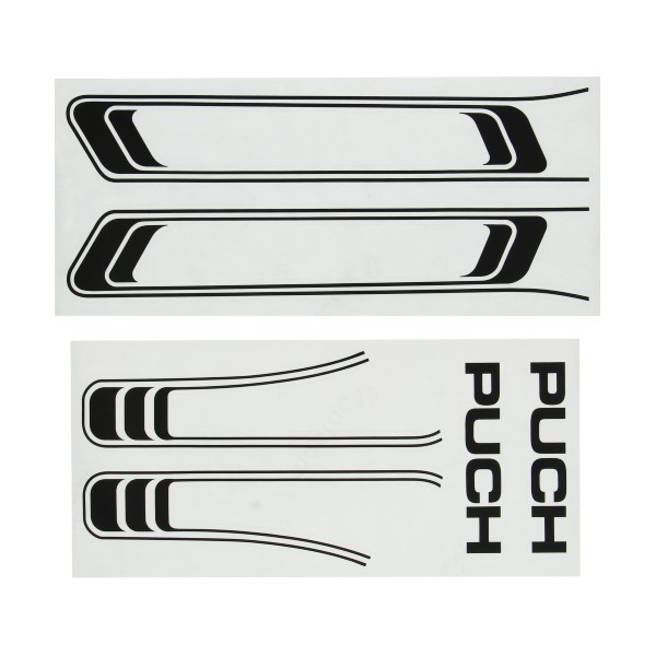 stickerset frame zwart puch maxi