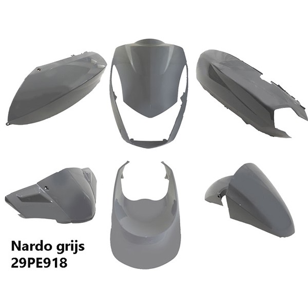 plaatwerkset Power1 Peugeot nardo grijs glans 6-delig kisbee