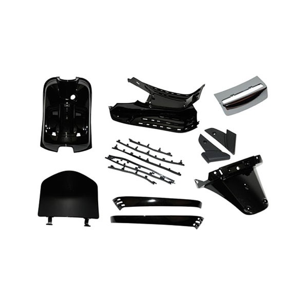 plaatwerkset binnenzijde glans zwart 98/A 10pcs lx, vespa