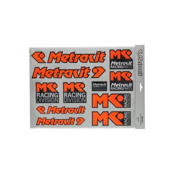stickerset metrakit pro race oranje/zwart universeel 98027022