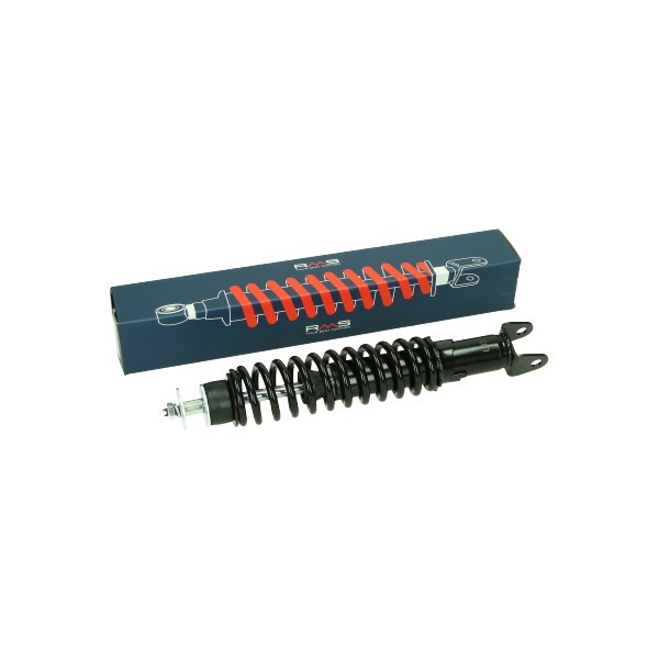 schokbreker rms achter verstelbaar 340mm zwart nrg, zip, runner, typhoon