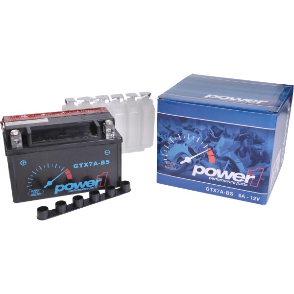accu Power1 GTX7A-BS/YTX7A-BS sco china 4t, sco sym 4t