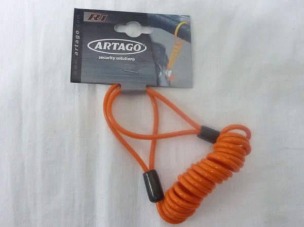 koord artago schijfrem slot (reminder kabel) rood