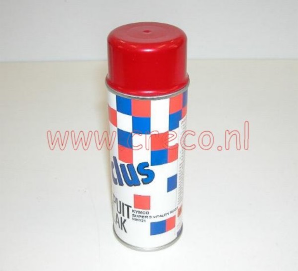 spuitlak Kymco 400mL spuitbus rood k-pipe, vitality