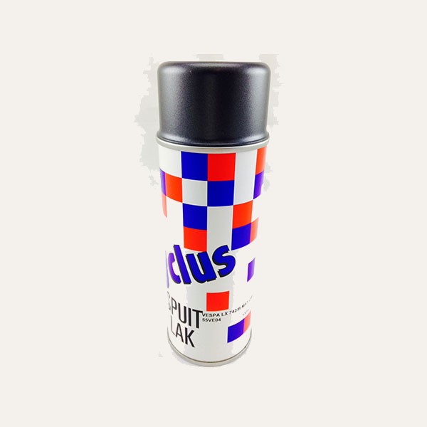 spuitlak mat grijs 742/B titanio 400mL spuitbus gts, sprint, vespa lx, zip 4t