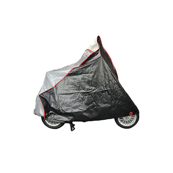 beschermhoes bogart + windscherm M zwart/grijs scooter