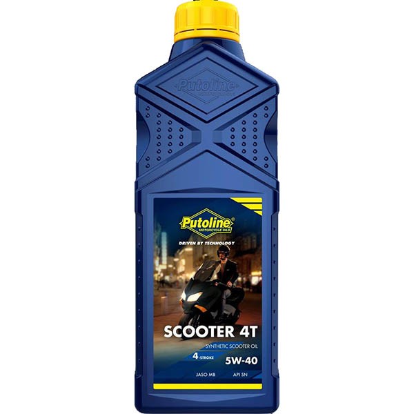 motorolie putoline 5W40 synthetisch scooter 1L fles 70424