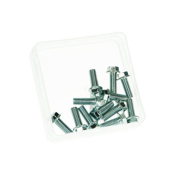 bout zeskant flens m6x16mm 12pcs