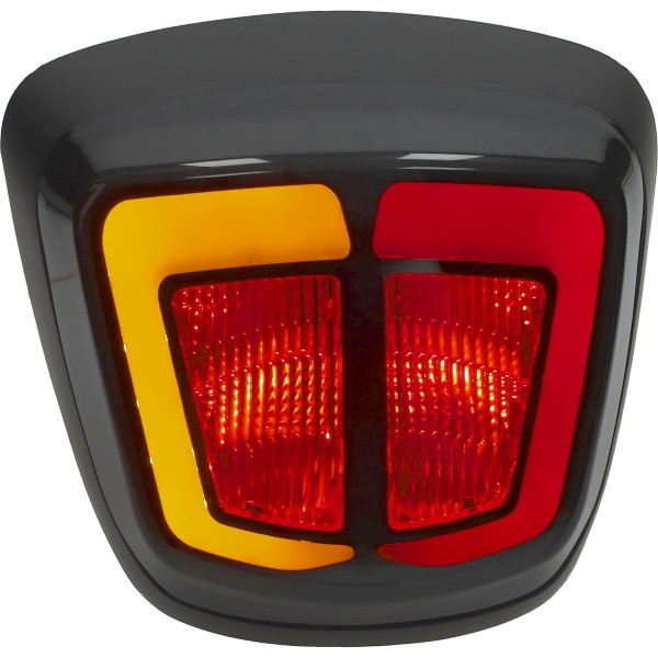 achterlicht Power1 e-keur + knipperlichten led smoke euro-4/5 zwart mat primavera, sprint