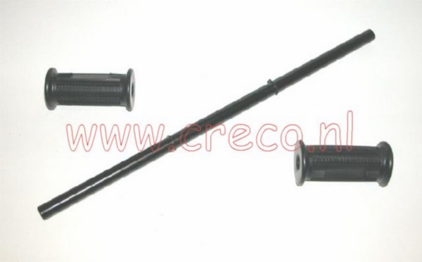 voetsteunbeugel + rubber zwart puch maxi