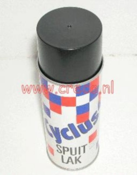 spuitlak 400mL spuitbus zwart glans