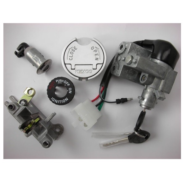 contactslot Kymco origineel set + tankdop 12 inch agility carry, agility delivery 35010-alc8-e60
