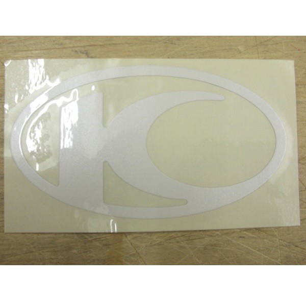 sticker Kymco origineel logo beenschild wit kymco 86700-ldc8-e70-t01