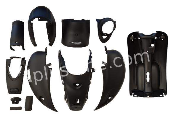 Kappenset Aplus new flash/pico mat zwart (enkel gespoten delen)