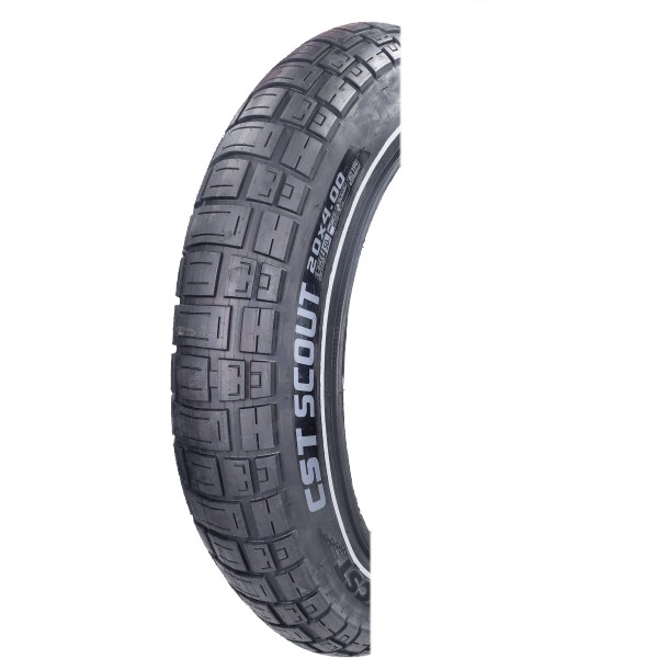 buitenband CST + reflectie Scout 20x4.0 zwart fatbike