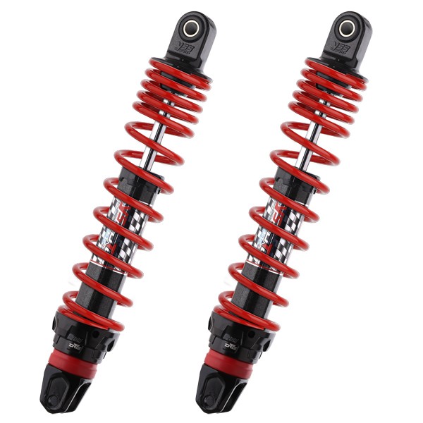 schokbrekerset yss hybrid DTG maxi scooter Honda 400mm rood forza, grand dink, sh300