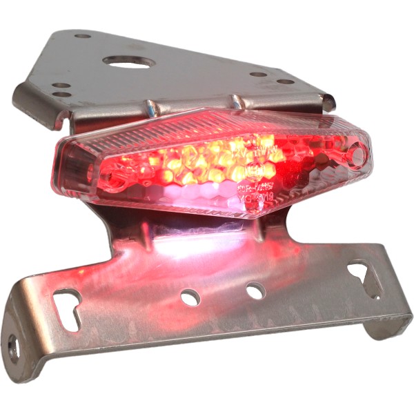 achterlicht DMP led+kent plaathouder alu/transparant universeel