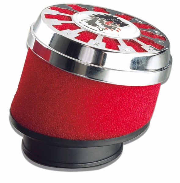 powerfilter malossi mhr e13 schuin 42-58mm rood 0411505