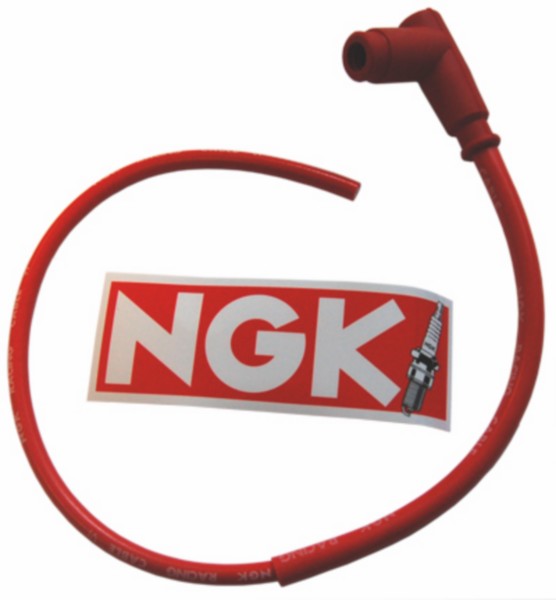 bougiekap ngk + kabel silicone race rood universeel cr4