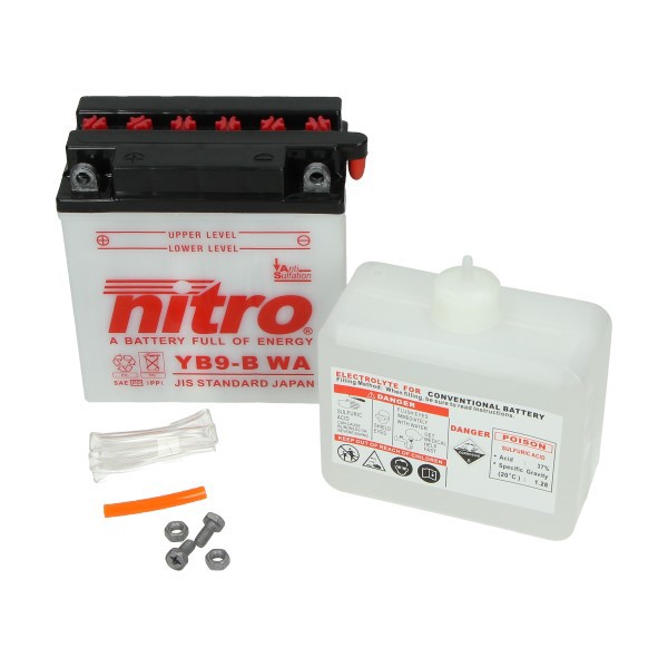 accu nitro nb9-b/yb9-b 9amp et4, fly 4t, liberty 4t, lx 4t, lxv, runner, runner 125cc, runner 180cc