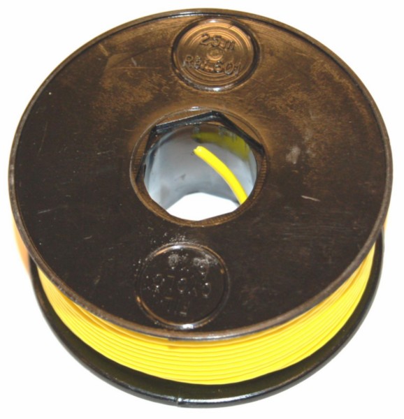 electrisch draad 30m geel per rol