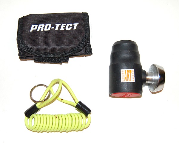 schijfremslot pro-tect art 4-sterren + reminder kabel zwart/chroom 13.5mm  419250