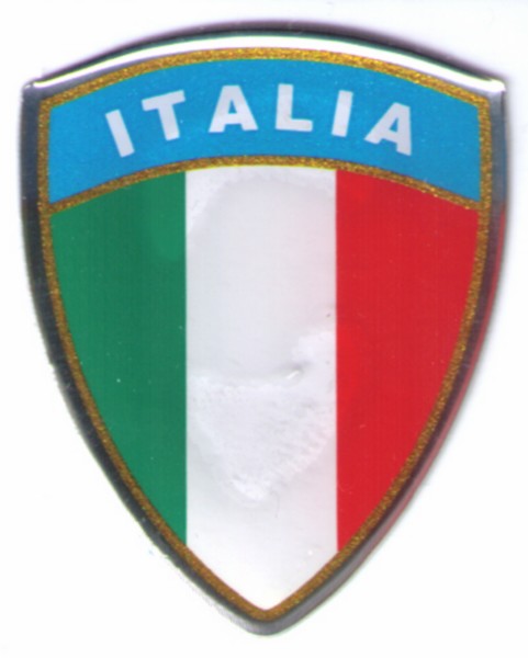 sticker universeel vlag italie groot 3d per stuk