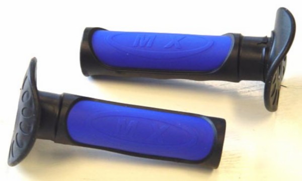 handvatset DMP mod. progrip zwart/blauw beta 50rr, derbi, rieju, otr, sm=op=op