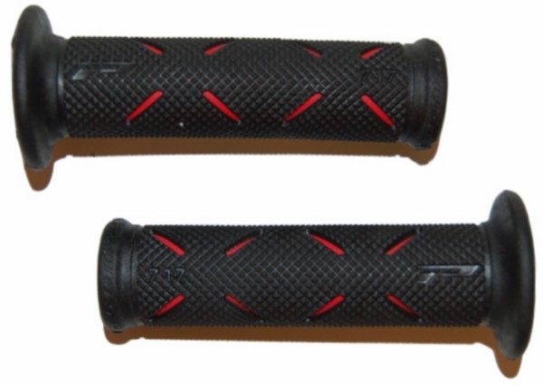 handvatset progrip streep zwart/rood universeel 717