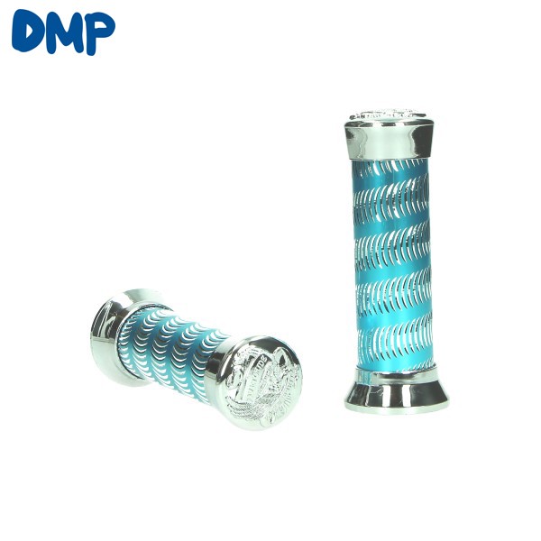 handvatset DMP streep chroom/blauw universeel=op=op