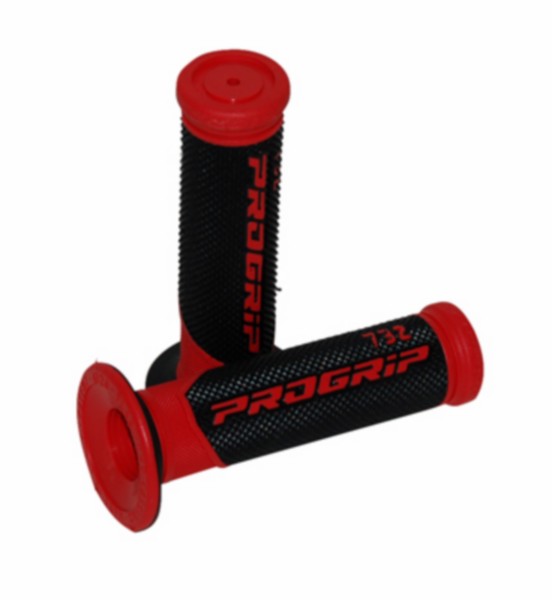 handvatset progrip zwart/rood scooter 732