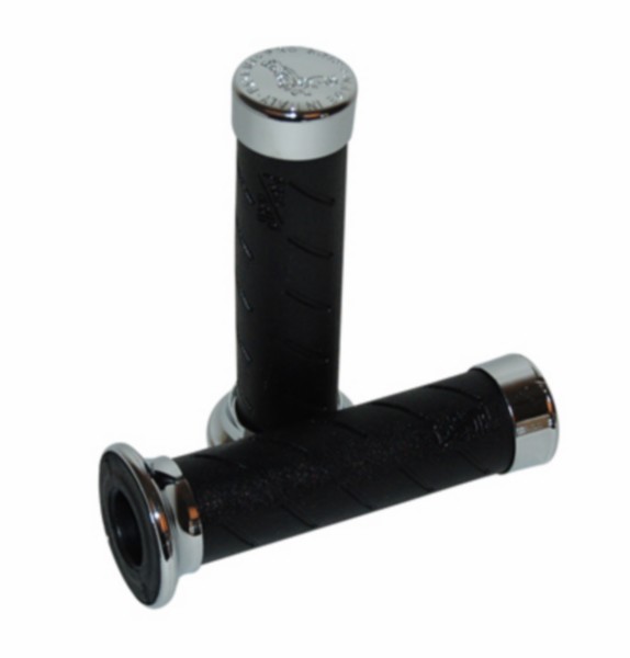 handvatset progrip zwart/chroom scooter 862