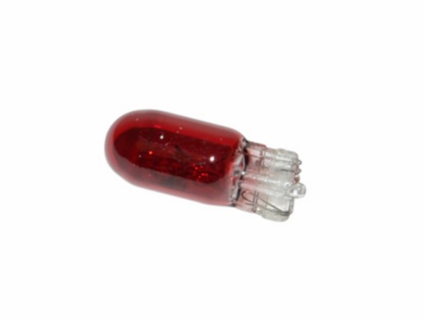 lamp 12V trifa 5W insteek t10 wedge rood