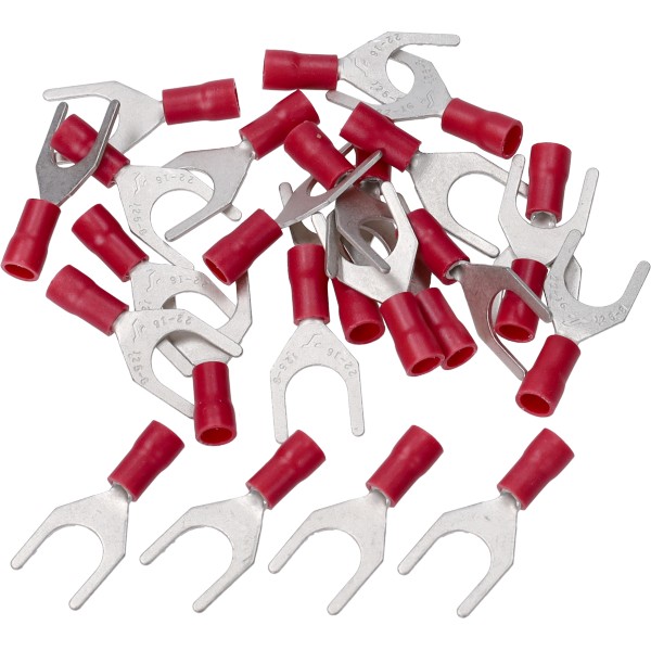 kabelstekker vork m8 25pcs