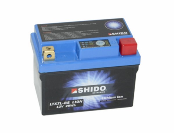 accu shido ytx-7lbs lithium ion LTX7L-BS fly new 2012, primavera, sprint, zip 4t