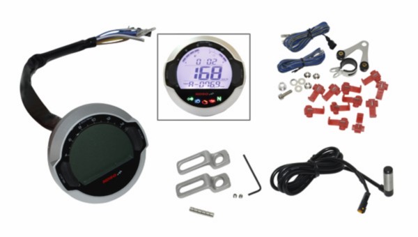 km tellerset koso compleet universeel volt/tank/trip/klok 64mm bb642w10